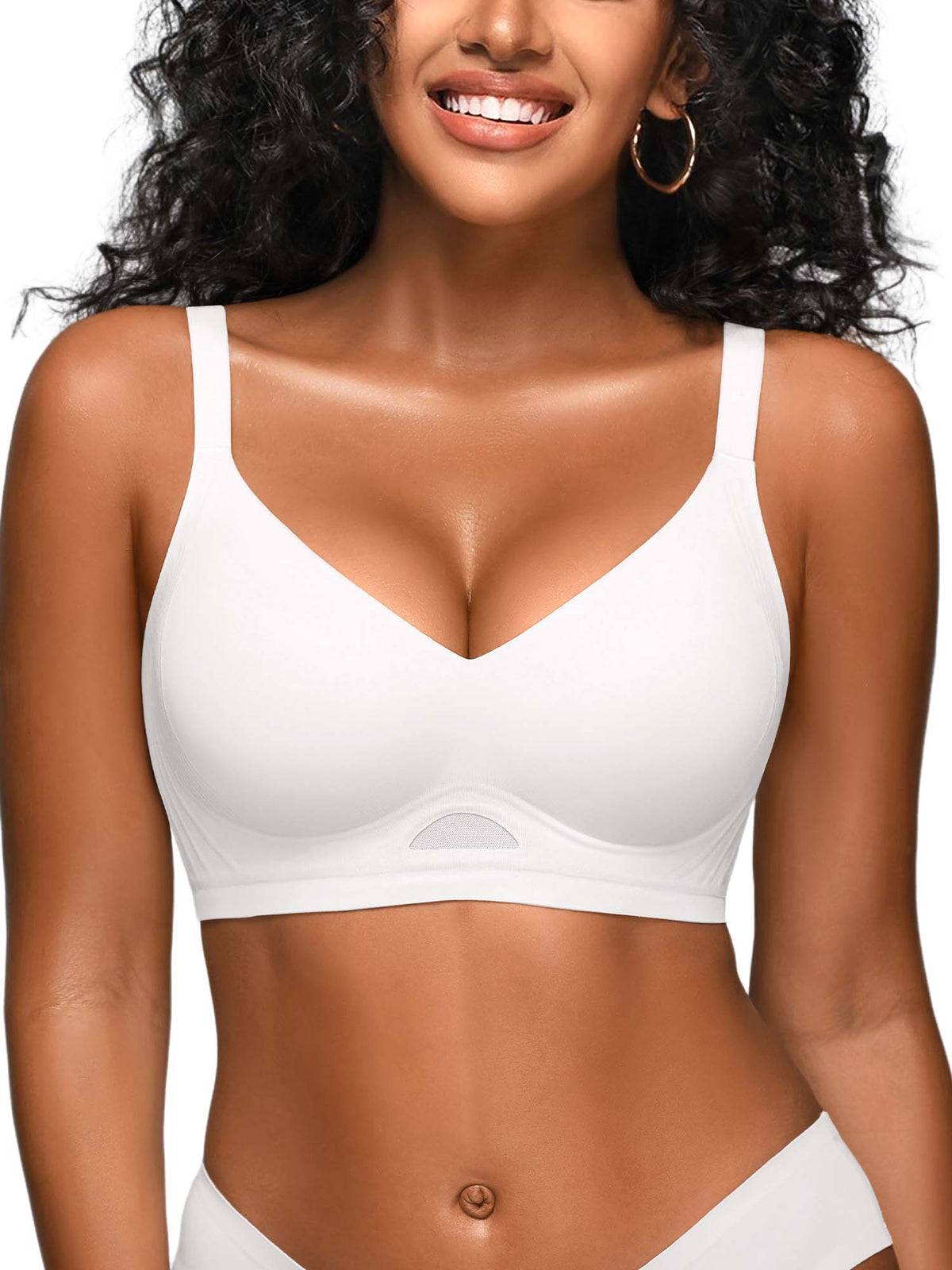 Wireless Jelly Bras for Women No Underwire Seamless Tshirt Bra S-2XL