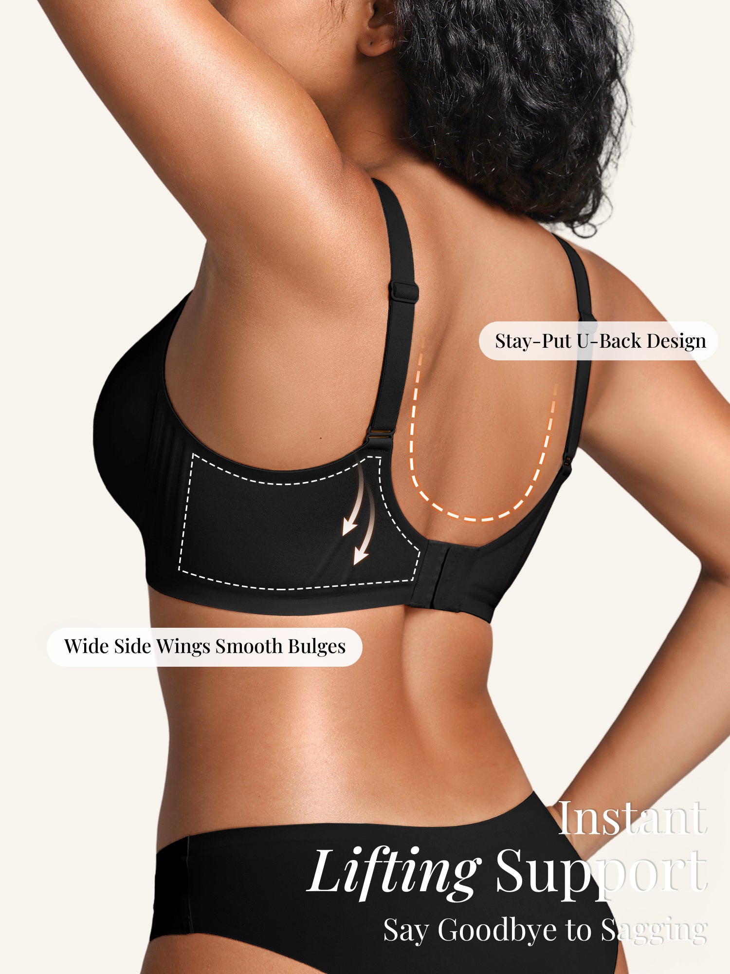 Wireless Jelly Bras for Women No Underwire with Support - S-2XL