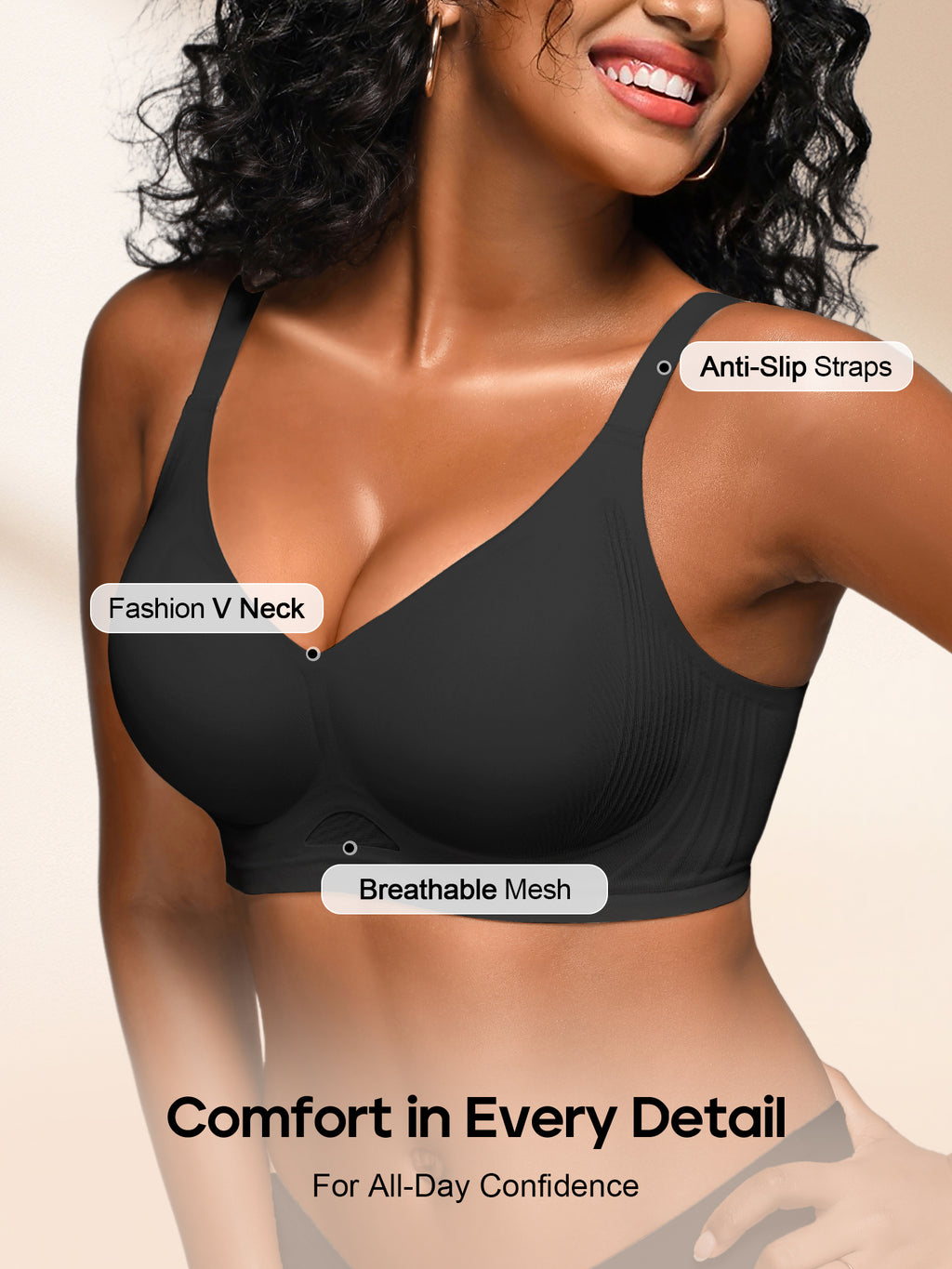 Wireless Jelly Bras for Women No Underwire Seamless Tshirt Bra S-2XL