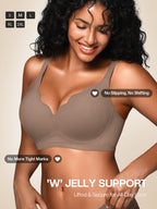 Wireless Jelly Bras for Women No Underwire with Support - S-2XL