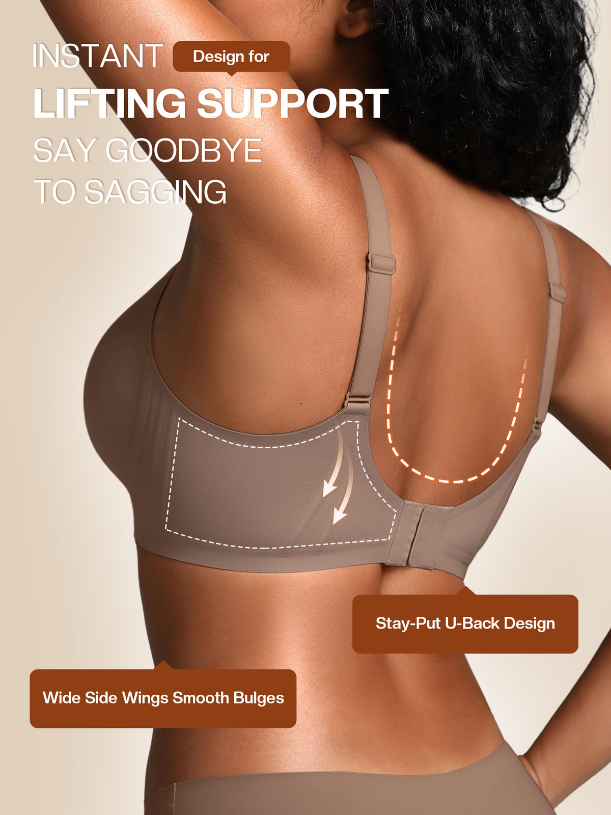 Wireless Jelly Bras for Women No Underwire with Support - S-2XL