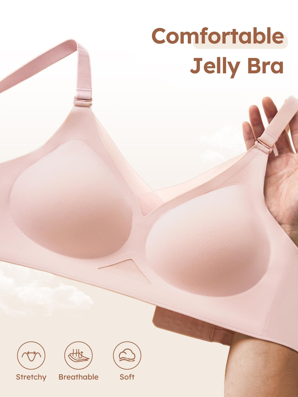 Wireless Bras for Women No Underwire Comfortable Seamless - S-3XL