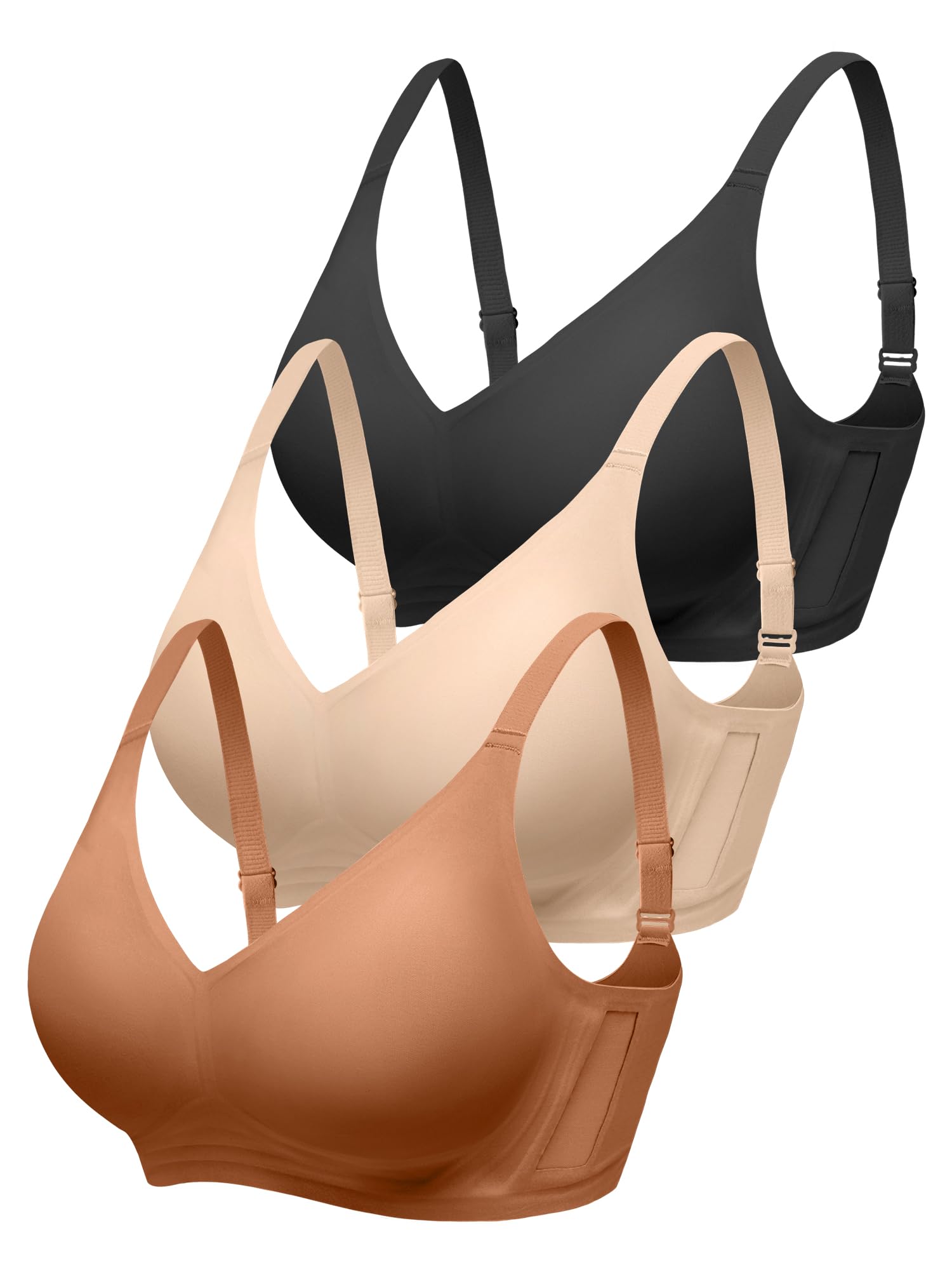 Seamless Comfortable Bras for Women with Jelly No Underwire - S-2XL