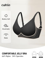 Seamless Comfortable Bras for Women with Jelly No Underwire - S-2XL