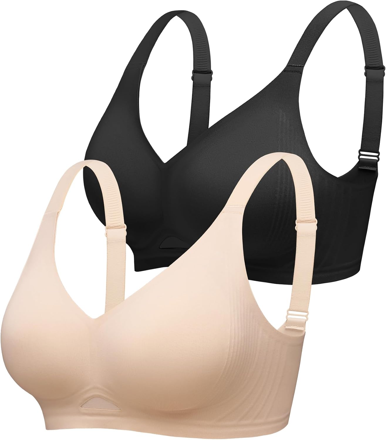 Wireless Jelly Bras for Women No Underwire Seamless Tshirt Bra S-2XL