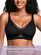 Wireless Bras for Women No Underwire Comfortable Seamless - S-3XL