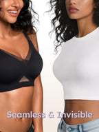 Wireless Bras for Women No Underwire Comfortable Seamless - S-3XL