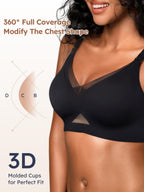Wireless Bras for Women No Underwire Comfortable Seamless - S-3XL