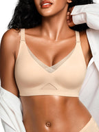 Wireless Bras for Women No Underwire Comfortable Seamless - S-3XL