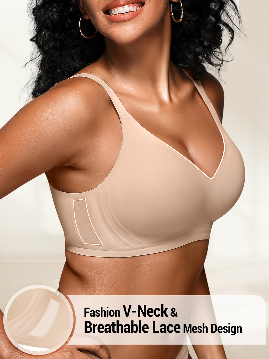 Seamless Comfortable Bras for Women with Jelly No Underwire - S-2XL