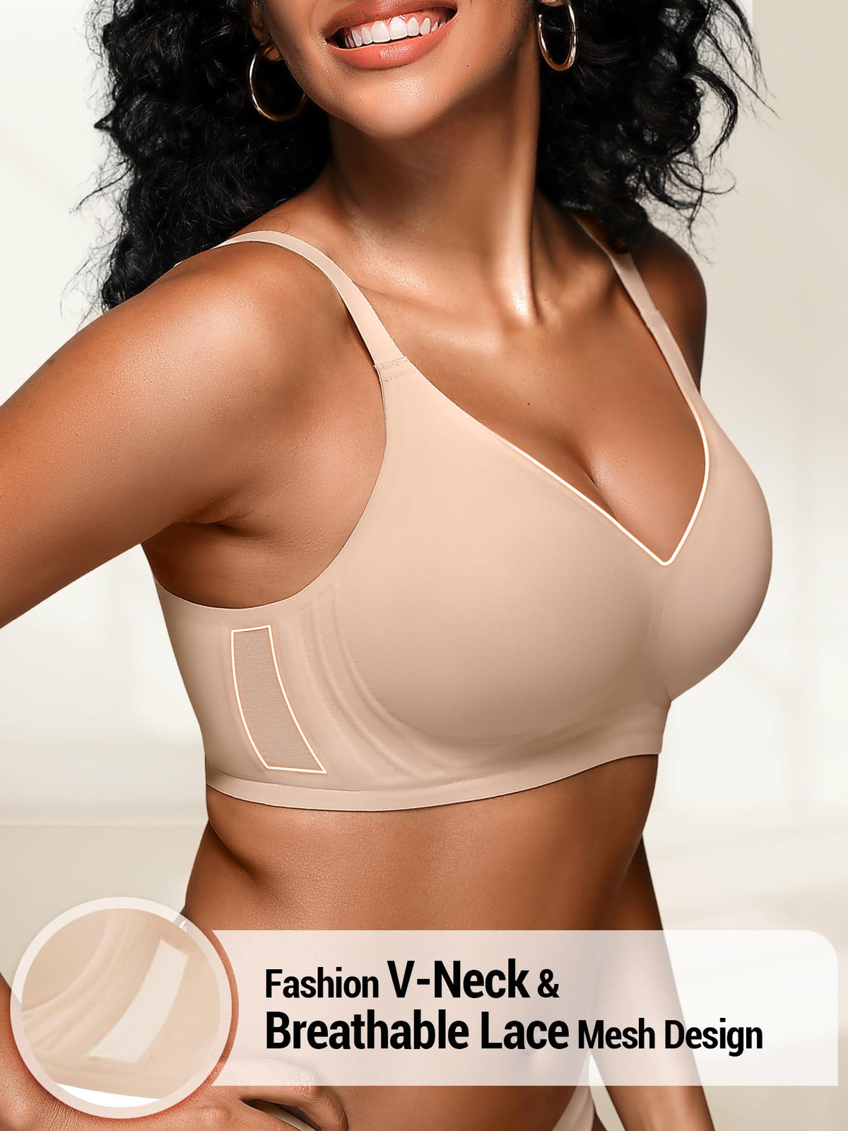 Seamless Comfortable Bras for Women with Jelly No Underwire - S-2XL
