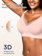 Wireless Bras for Women No Underwire Comfortable Seamless - S-3XL