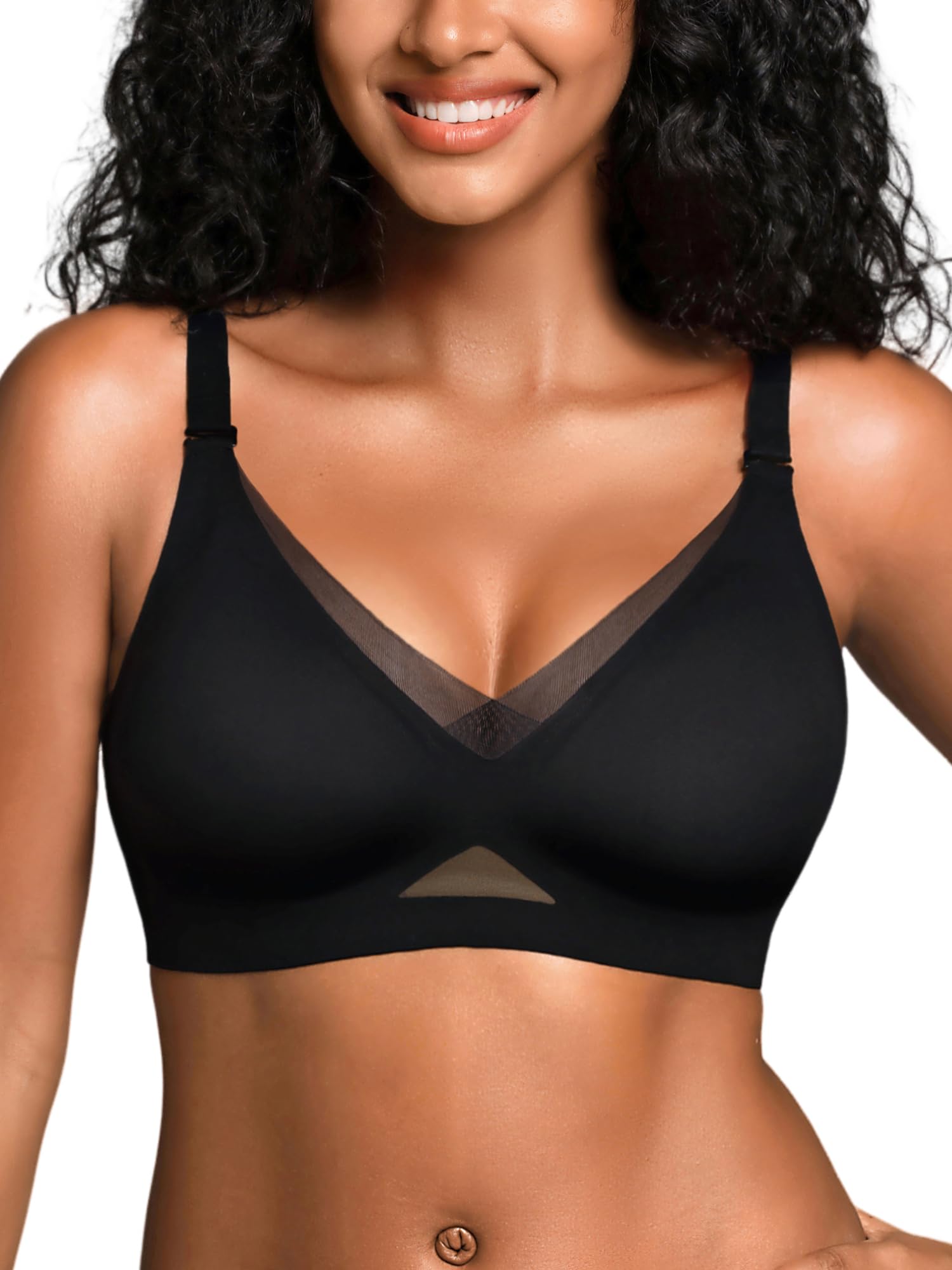 Wireless Bras for Women No Underwire Comfortable Seamless - S-3XL
