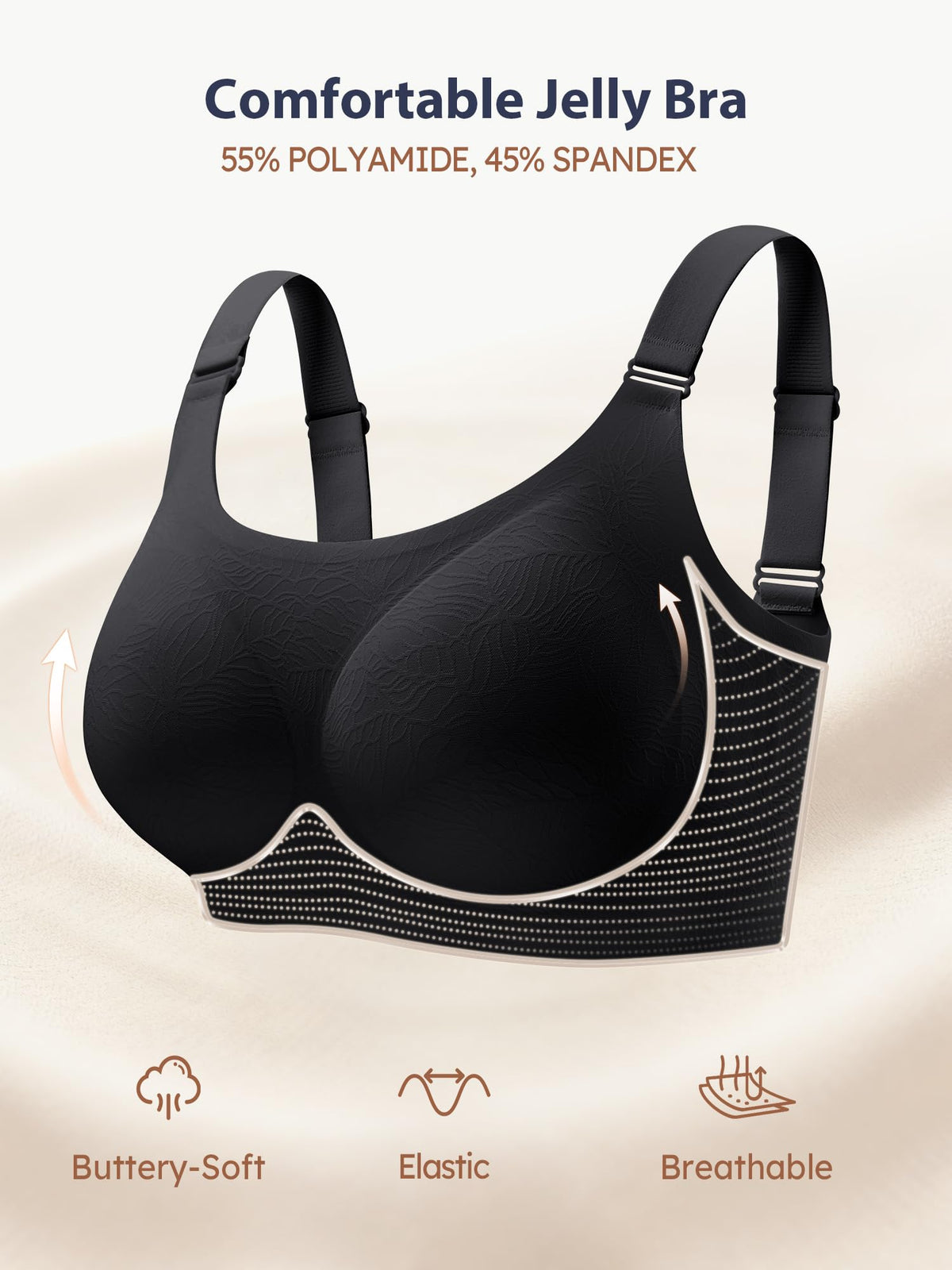 Wireless Bras for Women No Underwire Comfortable Seamless - S-3XL