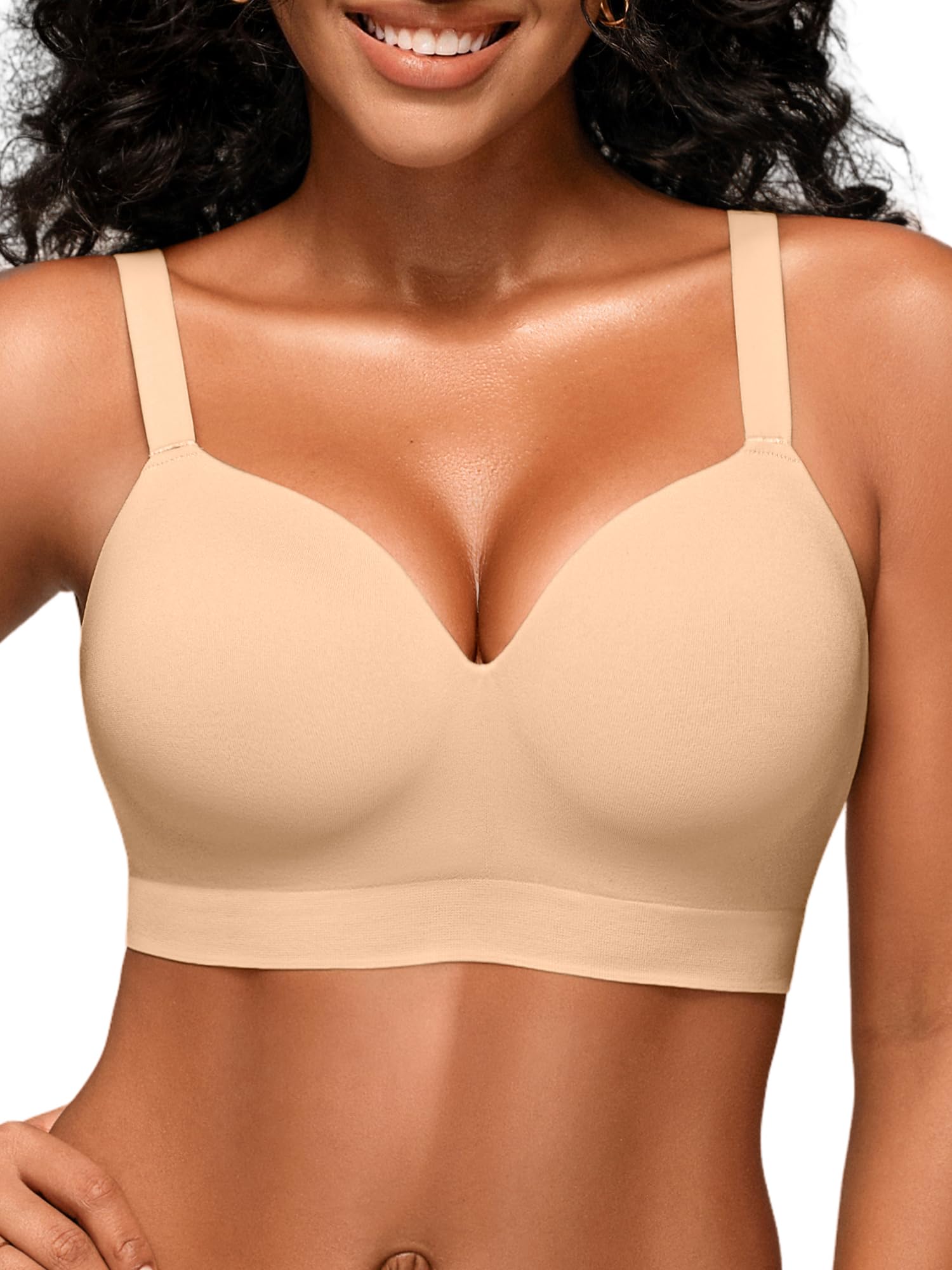 Wireless Bras for Women No Underwire with Support - S-3XL