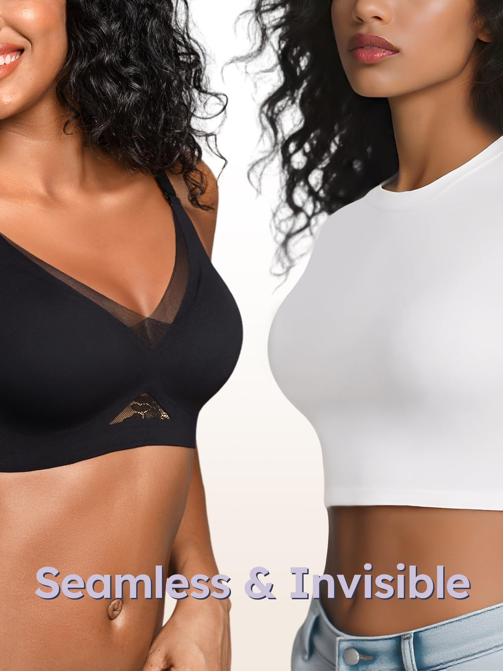 Wireless Bras for Women No Underwire Comfortable Seamless - S-3XL