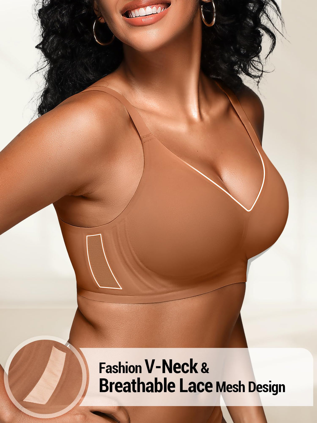 Seamless Comfortable Bras for Women with Jelly No Underwire - S-2XL