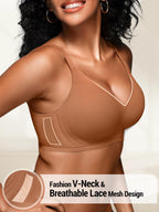 Seamless Comfortable Bras for Women with Jelly No Underwire - S-2XL