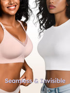 Wireless Bras for Women No Underwire Comfortable Seamless - S-3XL