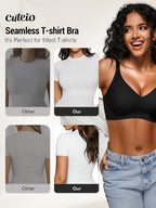 Seamless Comfortable Bras for Women with Jelly No Underwire - S-2XL