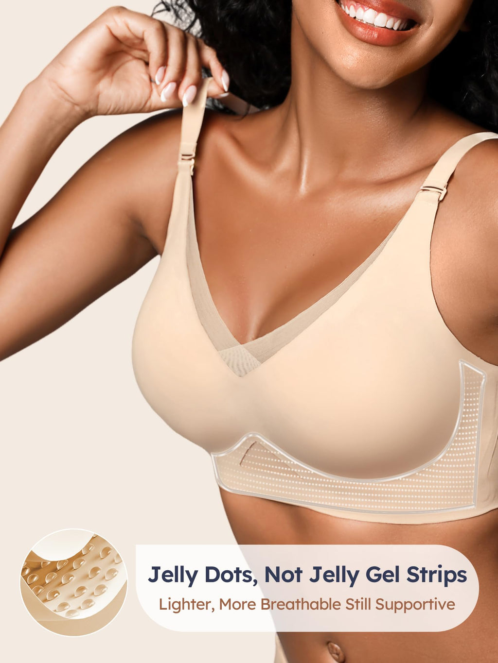 Wireless Bras for Women No Underwire Comfortable Seamless - S-3XL