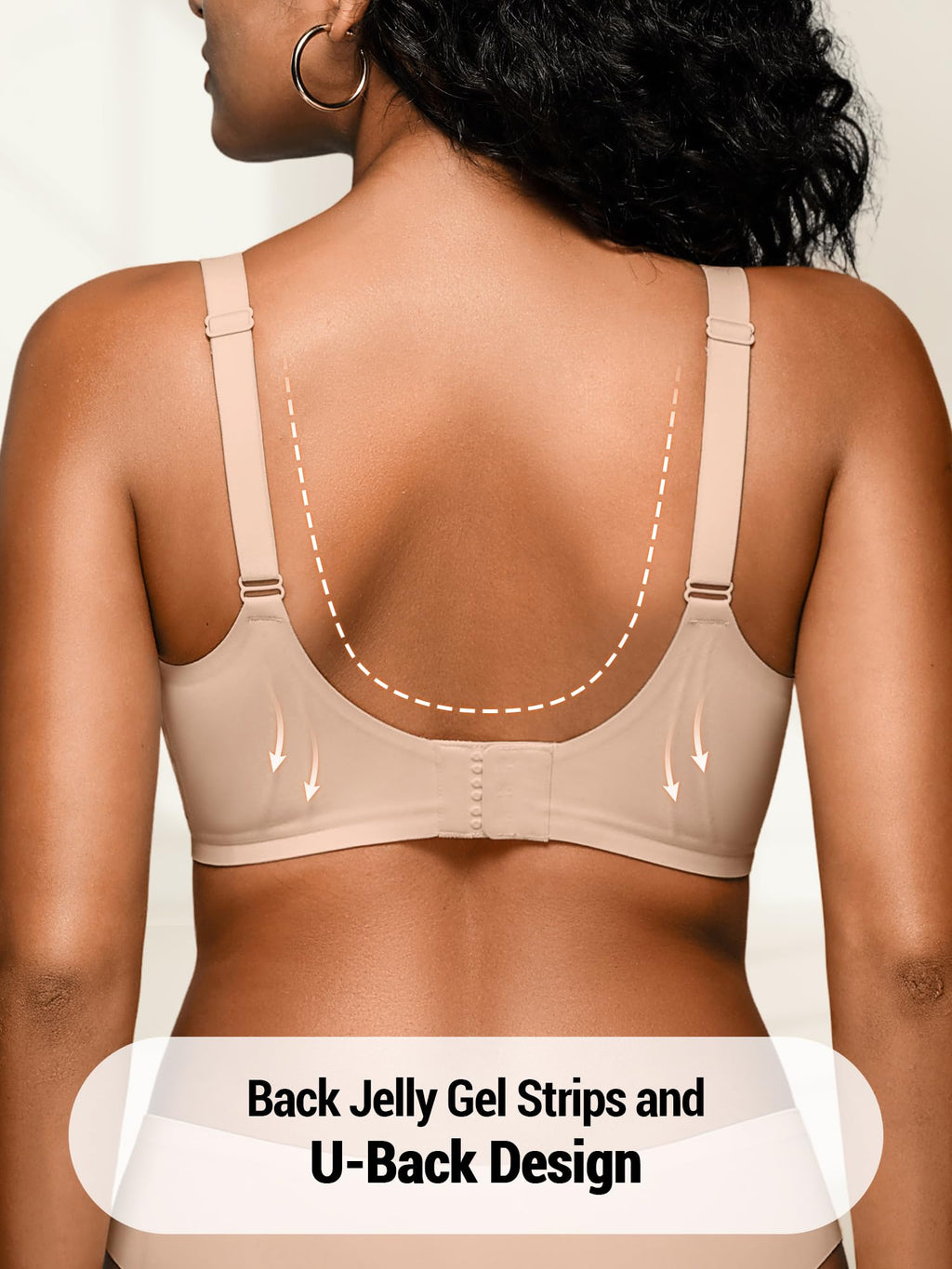 Seamless Comfortable Bras for Women with Jelly No Underwire - S-2XL
