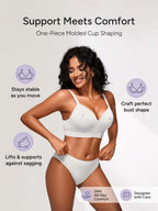Wireless Bras for Women No Underwire with Support - S-3XL