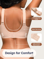 Wireless Bras for Women No Underwire Comfortable Seamless - S-3XL