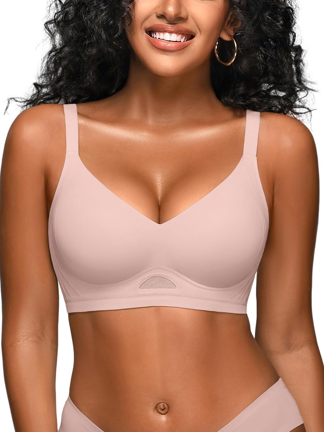 Wireless Jelly Bras for Women No Underwire Seamless Tshirt Bra S-2XL