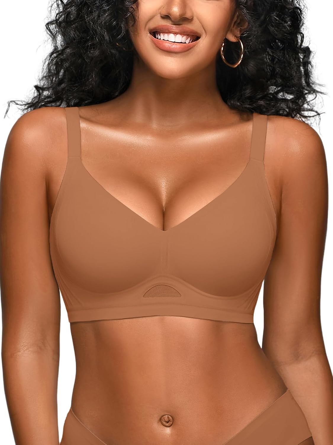 Wireless Jelly Bras for Women No Underwire Seamless Tshirt Bra S-2XL