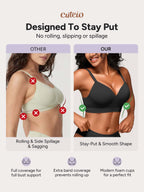 Wireless Bras for Women No Underwire with Support - S-3XL