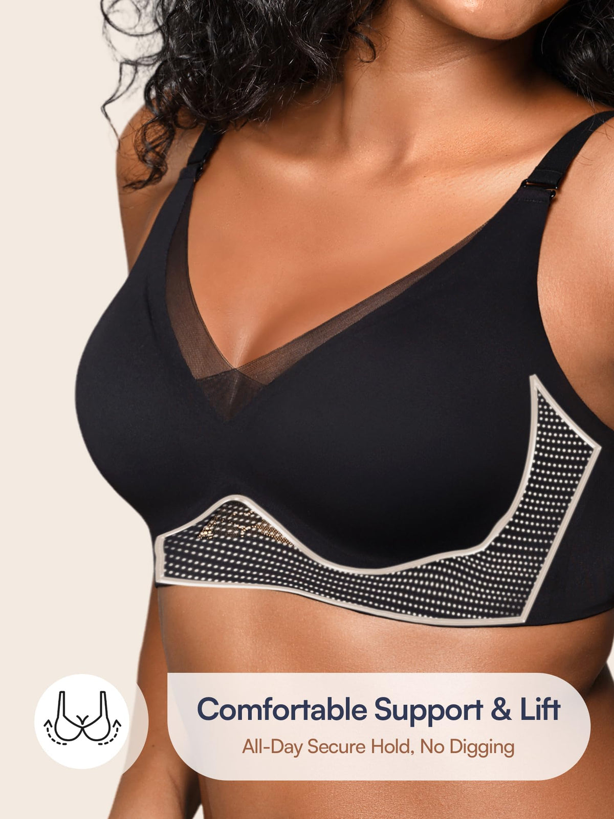 Wireless Bras for Women No Underwire Comfortable Seamless - S-3XL