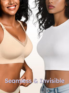 Wireless Bras for Women No Underwire Comfortable Seamless - S-3XL