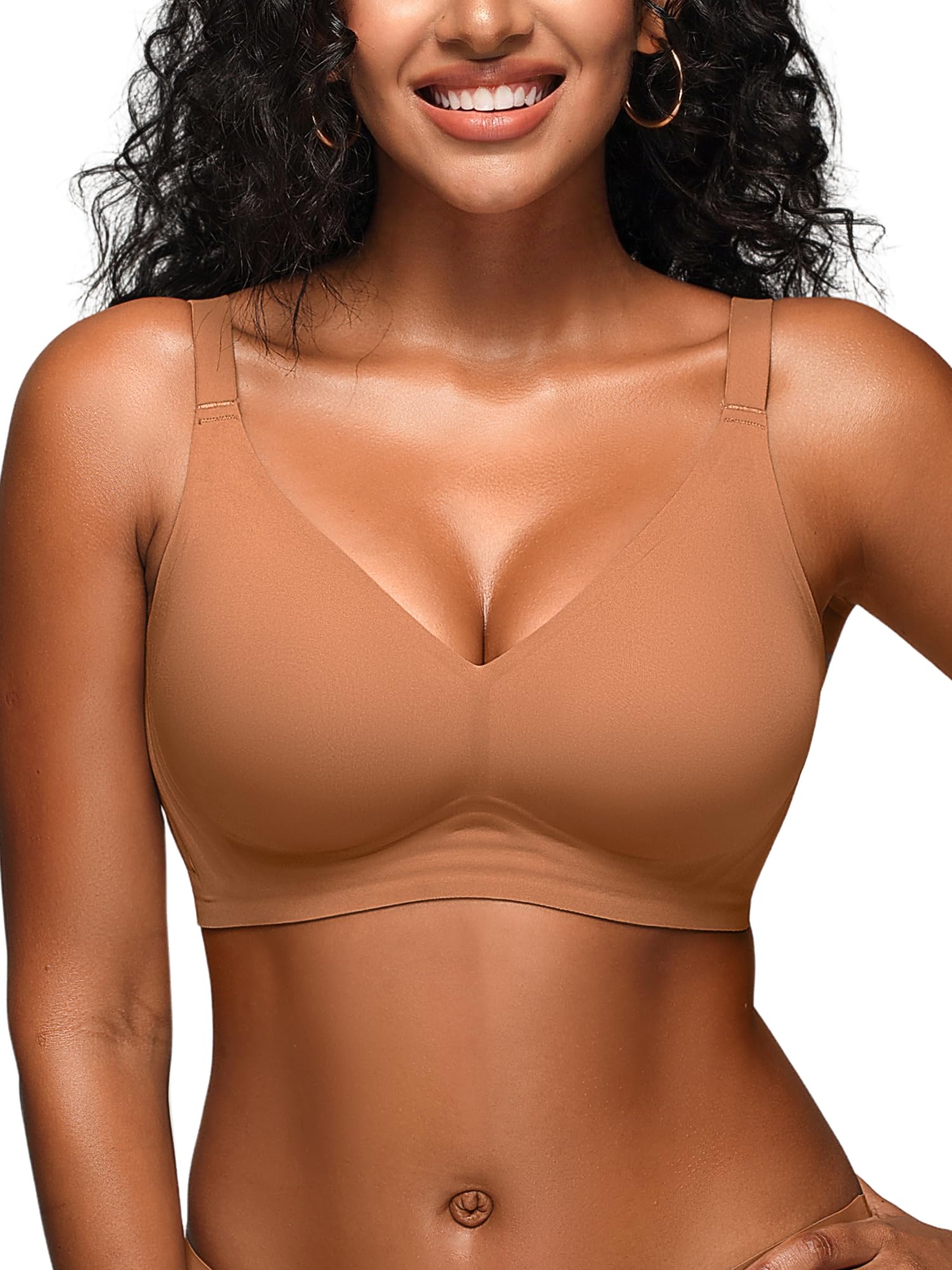 Seamless Comfortable Bras for Women with Jelly No Underwire - S-2XL
