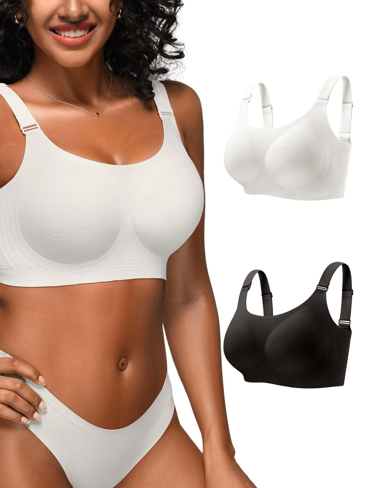 Wireless Bras for Women No Underwire Comfortable Seamless - S-3XL