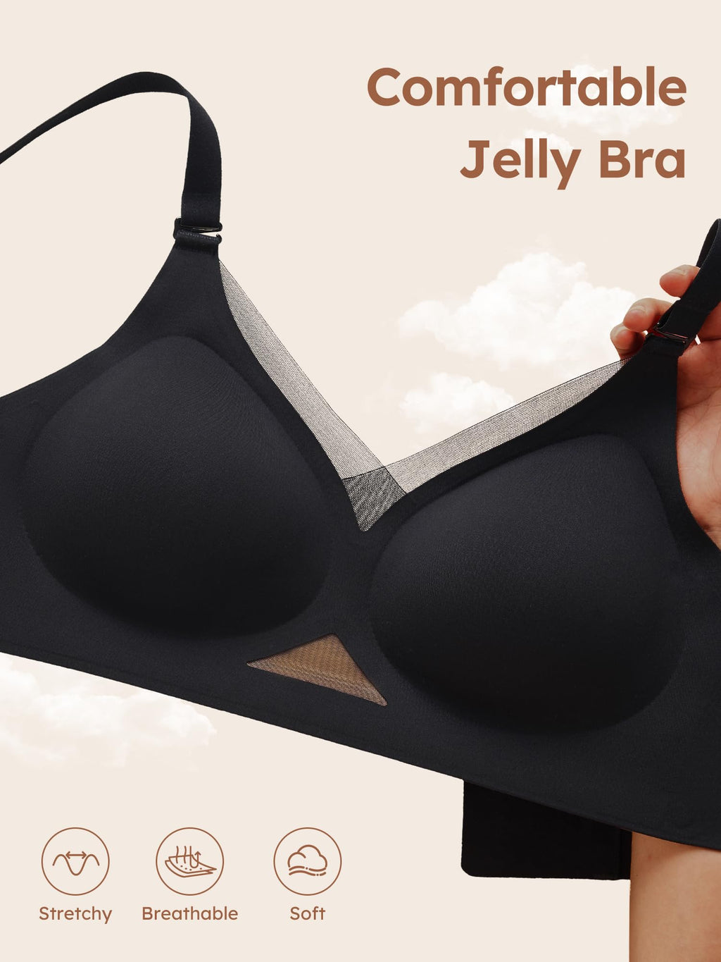 Wireless Bras for Women No Underwire Comfortable Seamless - S-3XL