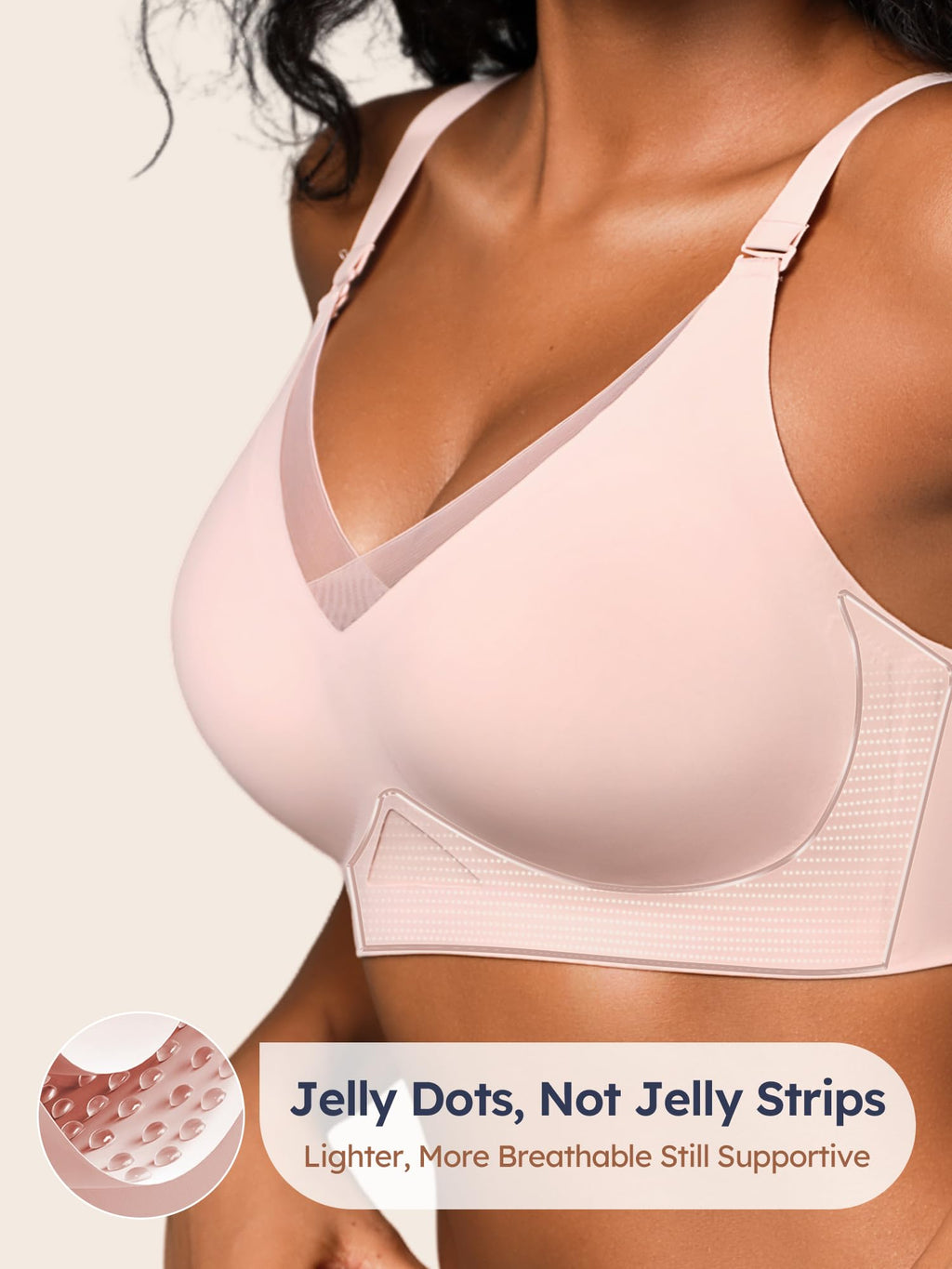 Wireless Bras for Women No Underwire Comfortable Seamless - S-3XL