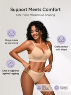 Wireless Bras for Women No Underwire with Support - S-3XL
