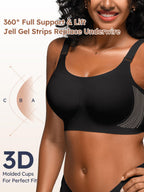 Wireless Bras for Women No Underwire Comfortable Seamless - S-3XL