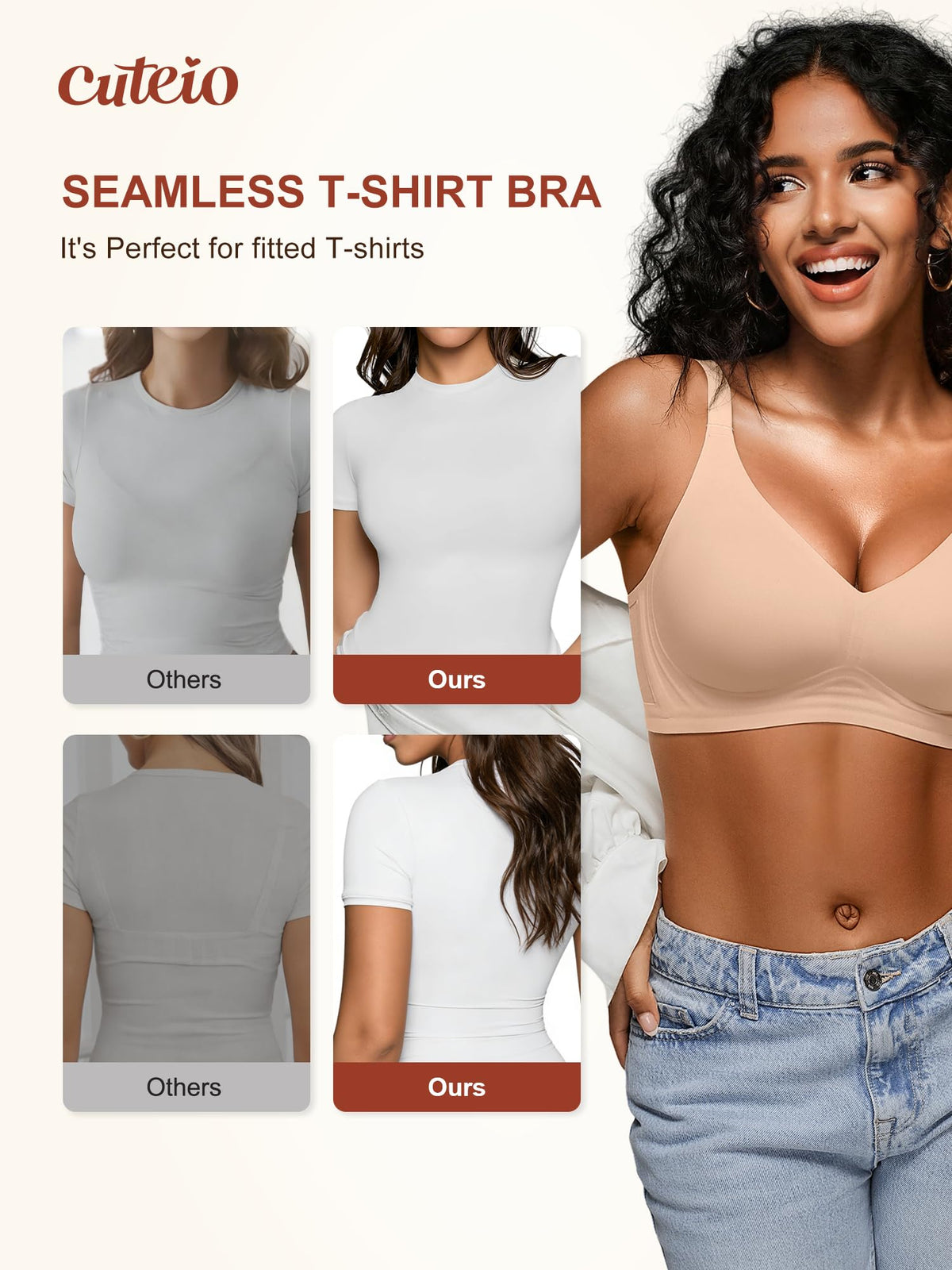 Seamless Comfortable Bras for Women with Jelly No Underwire - S-2XL