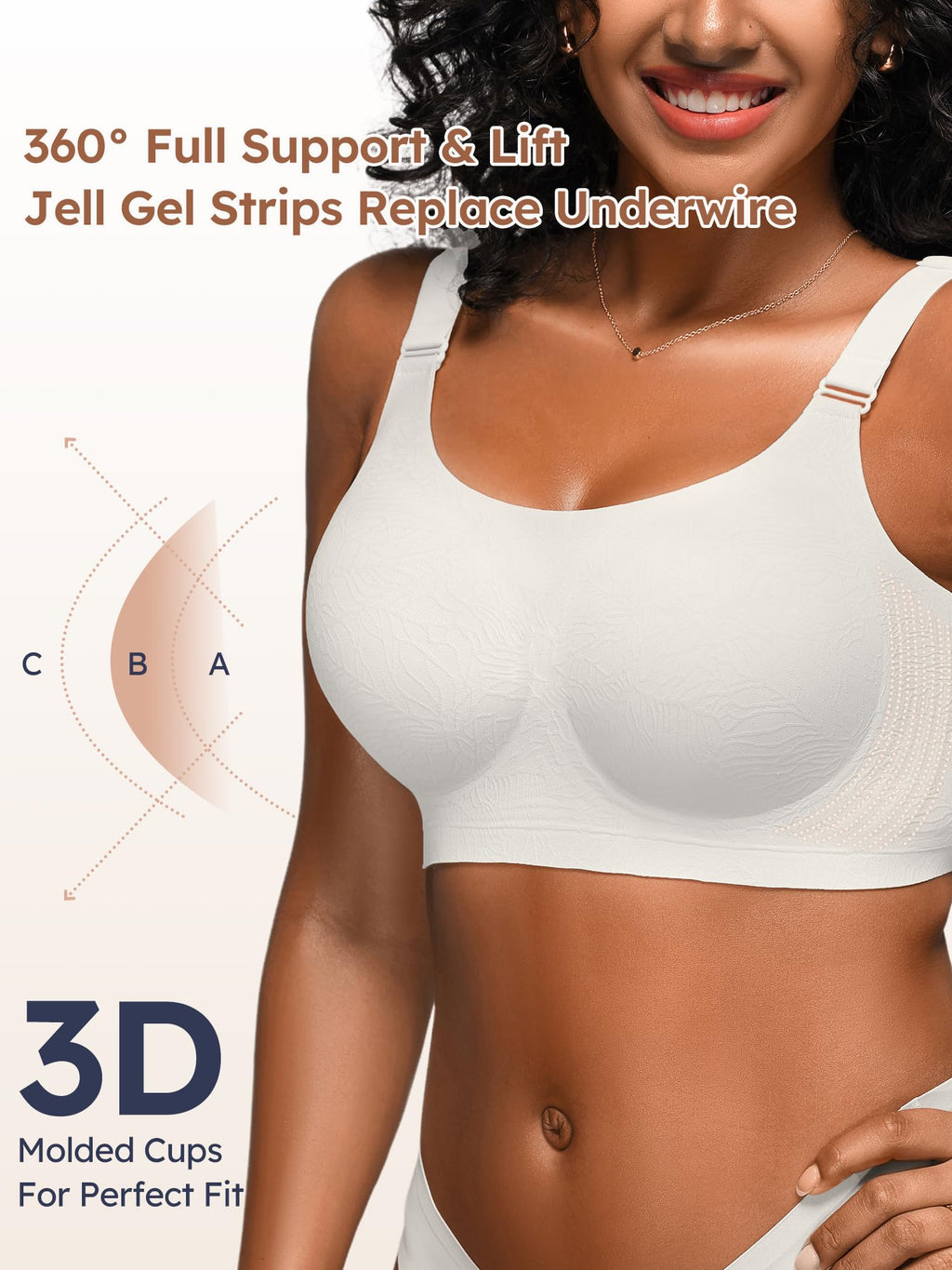 Wireless Bras for Women No Underwire Comfortable Seamless - S-3XL